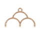Cymbal ™ DQ metal ending Skaloti III for 11/0 beads - Rose gold